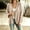 Beige women cardigan open front a1, variant on Kadlawus Women Fall Long Sleeve Loose Cardigan Open Front Casual Knit Shawl Wrap Cozy Soft Flowy for Daily Office Weekend Travel, White M