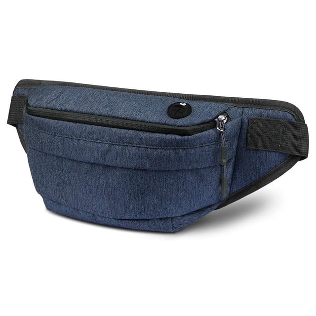 Hukapapa-Bolso multifuncional para correr a prueba de salpicaduras, bolso de pecho para hombre, riñonera para correr y senderismo al aire libre, azul marino