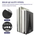 thumbnail image 2 of 2pcs Tower Shape Bookend Delicados titulares de libros Bookends Metal Bookends Stands decorativos de libros decorativos, 2 of 6