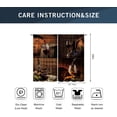 thumbnail image 5 of Wine Kitchen Curtains 2 Panels 27.5W x 39H Rod Pocket Farm Vintage Glasses Romantic Grape Rustic Fruit Polyester Small Short Laundry Bathroom Window Drapery Treatment Cafe, 5 of 6