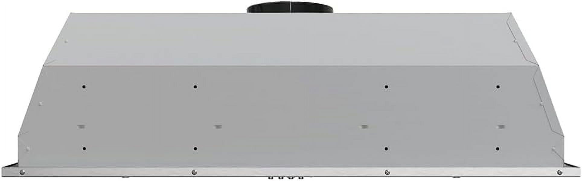 Streamline 36 in. Melisurgo Convertible Insert Range Hood in Brushed Stainless Steel with Baffle Filters, Push Button Control, LED Lights