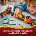 thumbnail image 6 of LEGO NINJAGO Kai and Cole's Combiner Vehicles - Building Toy for Boys & Girls, Ages 7+ - Transforming Toy Car & Motorcycle with 3 Minifigures - Gift for Birthdays - 71864, 6 of 8