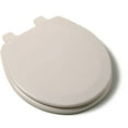 thumbnail image 2 of Jones Stephens C013wd02 Round Wood Toilet Seat - Off White, 2 of 2