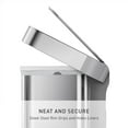 thumbnail image 3 of Simplehuman 55 Liter / 14.5 Gallon Rectangular Kitchen Step Trash Can, Brushed Stainless Steel, 3 of 9