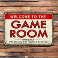 thumbnail image 4 of Video Game Room Accessories and Decor Retro Arcade Tin Signs Billiard Theater Powder Room Wall Decor Home Gaming Art Poster Gamer Decorations 8×12 Inch, 4 of 4