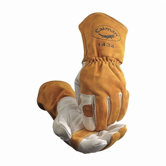 1434 Welding Gloves, Gauntlet Cuff, Reinforced Thumb, Premium Cowhide, XL, 1 PR
