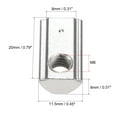 thumbnail image 3 of Uxcell M6 Roll in Spring T-nut with Ball for 3030 Series Rail with 8mm Slot 30 Pack, 3 of 4