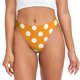 thumbnail image 1 of Fotbe Orange And White Polka Dot Tanga Sin Costuras para Mujer con Estampado – Panties Invisibles, Transpirables y Cómodos para Uso Diario-Medium, 1 of 6