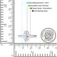 thumbnail image 4 of Simulated Cubic Zirconia Size-5 Art Deco Solitaire Marquise Engagement Ring Bezel 925 Sterling Silver, 4 of 7