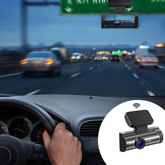 Aqestyerly Wifi Dash Cam Front And Rear 1080P Dash Camera For Cars Ir Night Vision Car Camera,Loop Recording,Motion Detection,Hdr