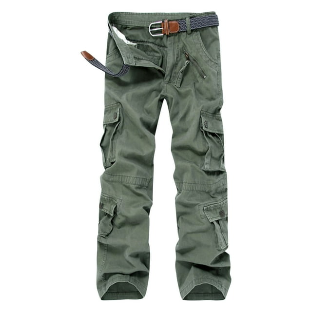 CEHVOM Pantalon Décontracté pour Homme, Ample, à Multiples Poches, Délavé, Extérieur, Pantalon