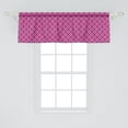 thumbnail image 2 of Ambesonne Abstract Window Valance, Geometric Floral Mosaic, 54" X 18", Dark Magenta Pink, 2 of 3