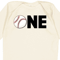 thumbnail image 4 of Inktastic One- Baseball First Birthday Boys or Girls Long Sleeve Baby Bodysuit, 4 of 5