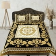 thumbnail image 1 of Oro Barroco Lujoso Juego de Funda Nórdica Estética Juego de Cama Completo Decoración Victoriana,, 1 of 4