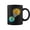 Black, variant on Total Solar Eclipse Earth Moon Sun Photobomb Lover Gag Coffee Mugs