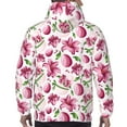 thumbnail image 7 of Sikiie Lilies Flowers Men's Hoodie, Essentials Hoodie, Sweatshirt, Pullover Hooded Sweatshirt for Men-Medium, 7 of 7