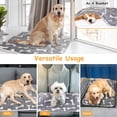 thumbnail image 3 of Pet Bed Blanket  Reversible Portable Dog Crate Mat with Bone Patterns Machine Washable for Sofa Seat Floor Car, 3 of 8