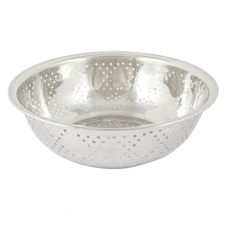 Flat Bottom Strainer - Kitchen Stainless Steel Side Bottom Hole Washing Bowl Filter Strainer