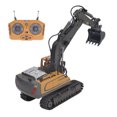 thumbnail image 5 of 2.4G RC Excavator Toy Rotatable Full Functional Lighting Music Alloy Construction Tractor, 5 of 13