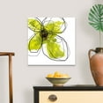 thumbnail image 4 of Great Big Canvas "Green Liquid Floral Four"  by Jan Weiss Yellow White   Wrapped Canvas Print Wall Artwork, 4 of 7