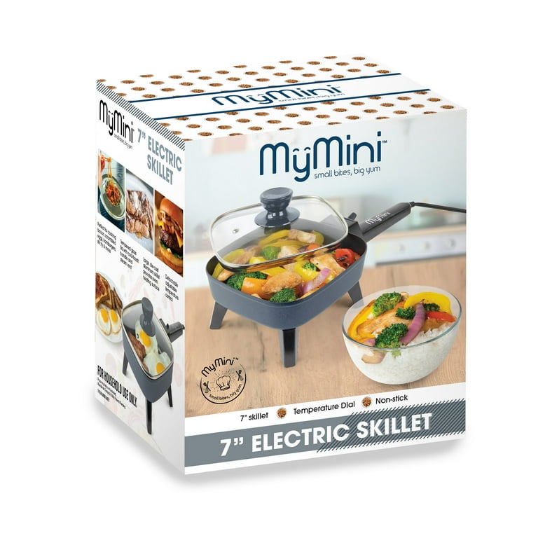MyMini Electric Skillet, 7 inch, Gray