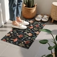 thumbnail image 4 of Brown Mushroom Daisy Black Pattern Door Rugs,Washable Non Slip Door Mats Indoor,Decorative Door Mats,Entry Mat Indoor for Entrance,Bedroom,Kitchen,Bathroom,16"x24", 4 of 6