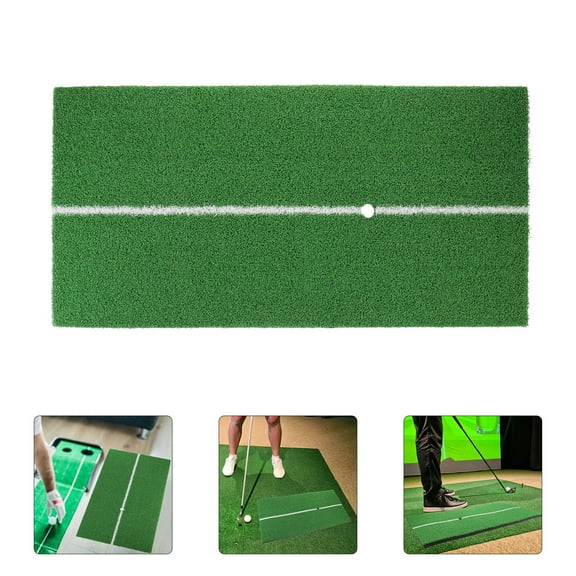 Raindrops 1 Pc Indoor Golf Swing Mat for Golf Putting Training Mat with Green Color 60x30x1.5in