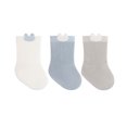 thumbnail image 2 of Tao Tao 3 PCS Baby Socks, Baby Mid-Crew Socks, Fashion Newborn Socks, Infant Essentials For Little Girls & Boys, Toddlers Kids Blue L, 2 of 2