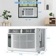 thumbnail image 5 of QinaQin 6000 BTU Window Air Conditioner, Room AC Unit, Cools Up to 250 Sq. Ft. Energy Efficient Air Conditioner with Remote/Application Control, Timer, Bedroom/Living Room, 5 of 7