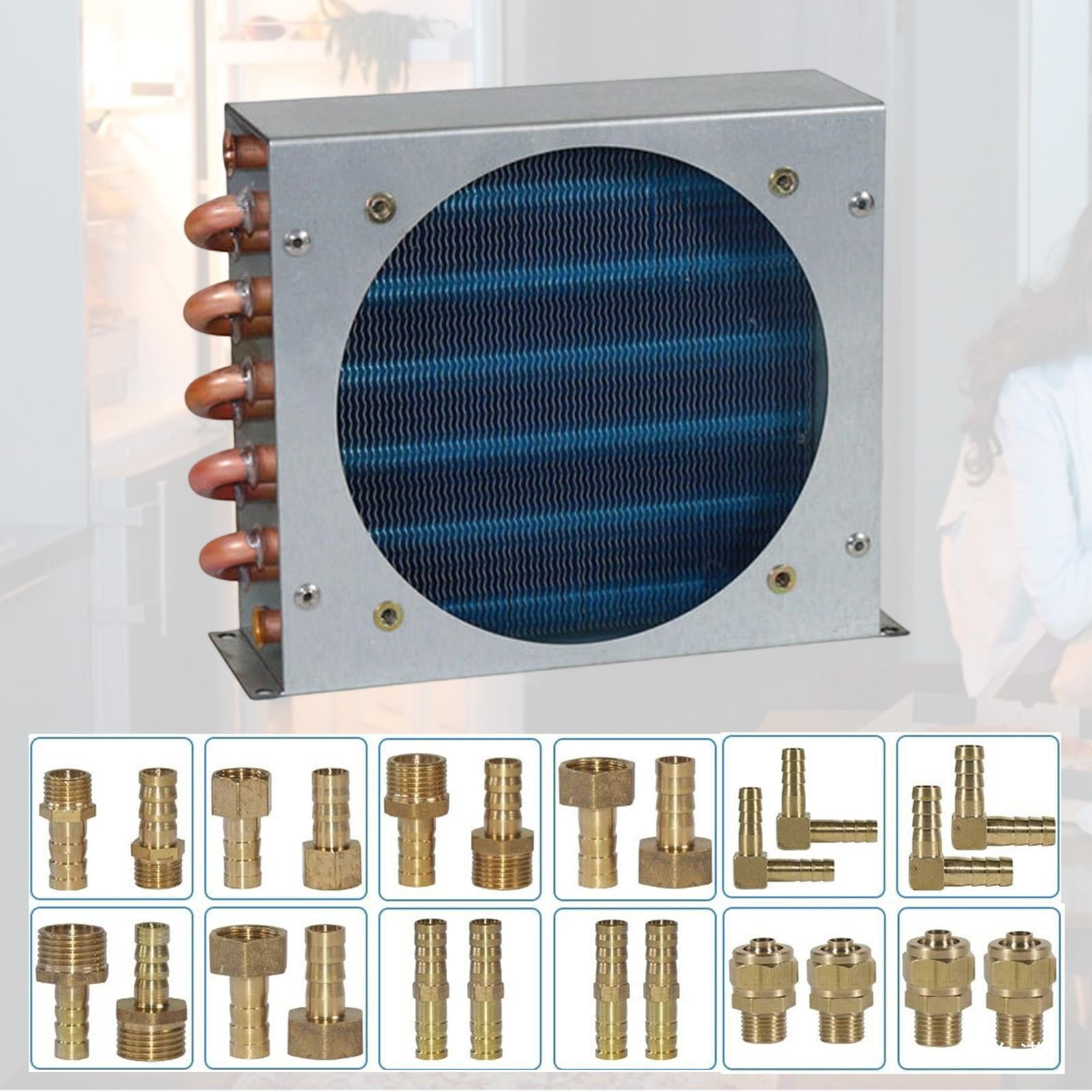 JISADER Condenser for Refrigerator Compact with Shell for Industrial DIY Compressors 2x6x155 1