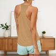 thumbnail image 4 of Womens Tank Tops with Built in Bras Comfortable Scoop Neck Stretchy Fitted Padded Sleeveless Shirt Summer Outfits, 4 of 6