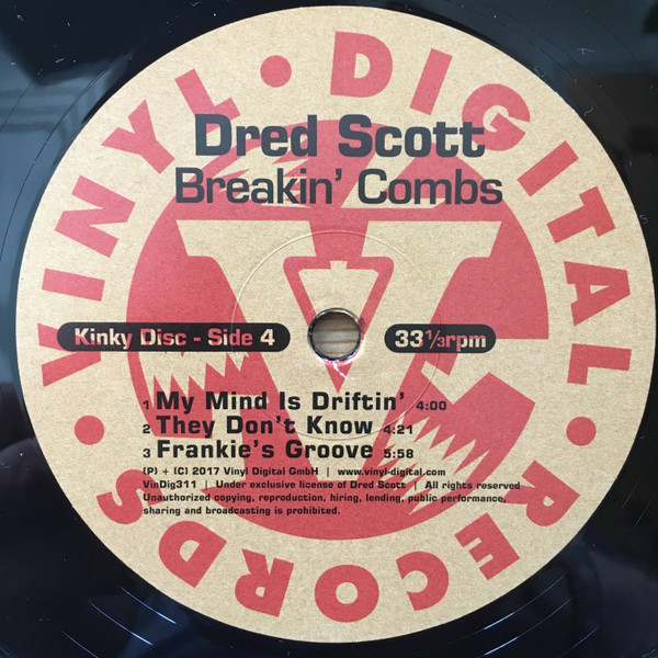 Dred Scott - Breakin' Combs - Music & Performance - Vinyl