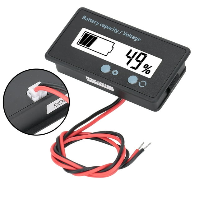 Battery Capacity Monitor, Waterproof 8-100V Simple Portable Battery Capacity Display, For -acid Battery For Lithium Battery For Lithium Iron Battery