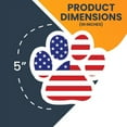 thumbnail image 3 of Magnet Me Up American Flag Paw Print Magnet Decal, 5 Inch, Vinyl Automotive Magnet, 3 of 7