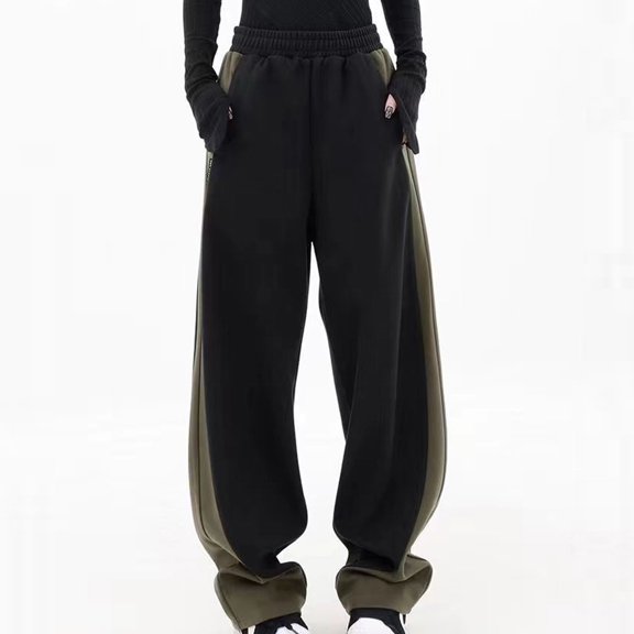 AOOCHASLIY Women Fall Pants Clearance Women's Casual Loose Sports Sweatpants Ankle Banded Trousers Gradient Fleece Pants