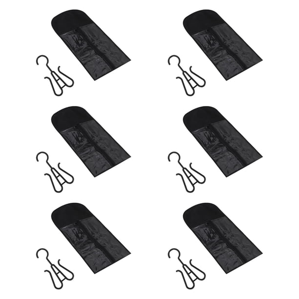 6 piezas de soporte para extensiones de cabello, bolsas de almacenamiento de pelucas, portátiles, bolsas de almacenamiento de extensiones de cabello