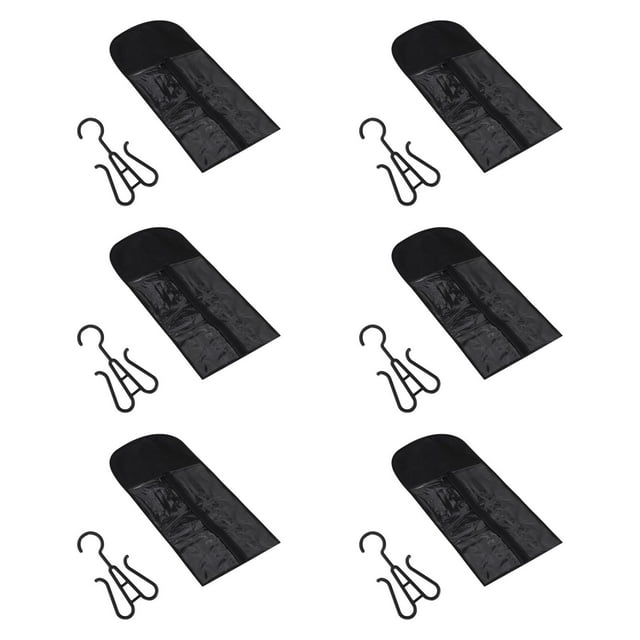 6 piezas de soporte para extensiones de cabello, bolsas de almacenamiento de pelucas, portátiles, bolsas de almacenamiento de extensiones de cabello