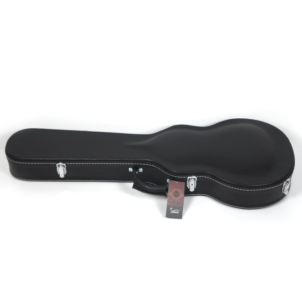 Electric Guitar Hard Case for GLP Style Electric Guitar Microgroove Bulge Surface, Black
