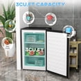 thumbnail image 5 of HOMCOM 3 Cu Mini Freezer with Reversible Single Door, Silver, 5 of 10