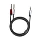thumbnail image 4 of Cable de guitarra estéreo con entrada y salida de audio. Conector TRS de 3,5 mm (1/8") a doble conector de 6,35 mm (1/4"). 1 metro, 4 of 9