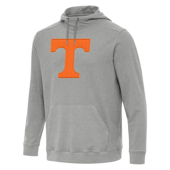 Men's Antigua Heather Gray Tennessee Volunteers Cloud Pullover Hoodie