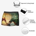 thumbnail image 6 of Bingfone Castle Red Green Sky Dragon Men's Underwear - Casual Stretch Boxer Briefs-Medium, 6 of 7