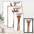 thumbnail image 4 of Designart 'Close Up Portrait of A Giraffe XI' Farmhouse Framed Canvas Wall Art Print, 4 of 5