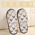 thumbnail image 2 of Fotbe Various Chicken Pantuflas Peludas para Mujer con Estampado, Zapatillas de Peluche, Zapatos de Invierno para Casa, Uso Interior y Exterior-Medium, 2 of 8