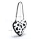thumbnail image 3 of Bolsa con asa superior de felpa suave para mujer, Bolsa de hombro con forma de corazón para mujer (negro) Likrtyny Para Estrenar, 3 of 9