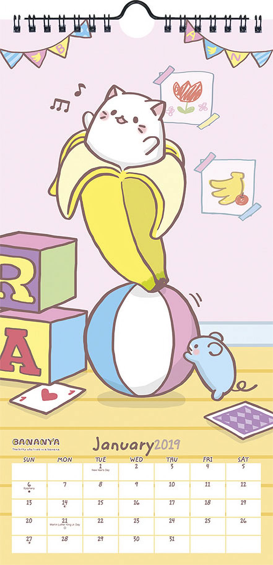 2019 Bananya Mini Poster Calendar
