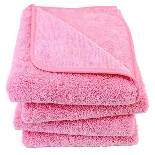 Polyte Quick Dry Lint Free Microfiber Hand Towel Green Set of 4 16 x 30 in 