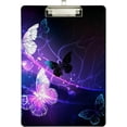 thumbnail image 2 of Coolnut Purple Butterfly Clipboard, Acrylic Standard A4 Letter Size Clip Board with Low Profile Clip for Office, Classroom, Doctor, Nurse and Teacher, 12.5"x9", 2 of 7