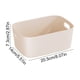 thumbnail image 3 of Caja de Almacenamiento de Plástico Beige 30x20.2x12cm Organizador de Cocina Multitamaño, Contenedor de Bocadillos para Sala de Estar, Asa Fácil de Transportar, 1 Pieza, 3 of 6