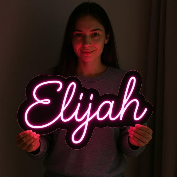 earthmaa Customized Name – Personalized Glow Sign for Bedroom & Business Light with Customized Name – Personalized Glow Sign Neon Sign for Bedroom & Business